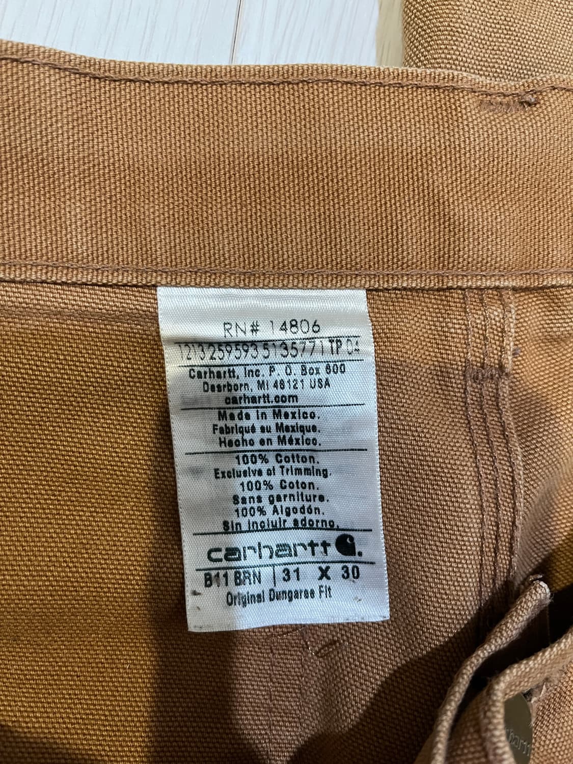 빈티지 칼하트 싱글니 카펜터 팬츠 b11 31x30 상품이미지4