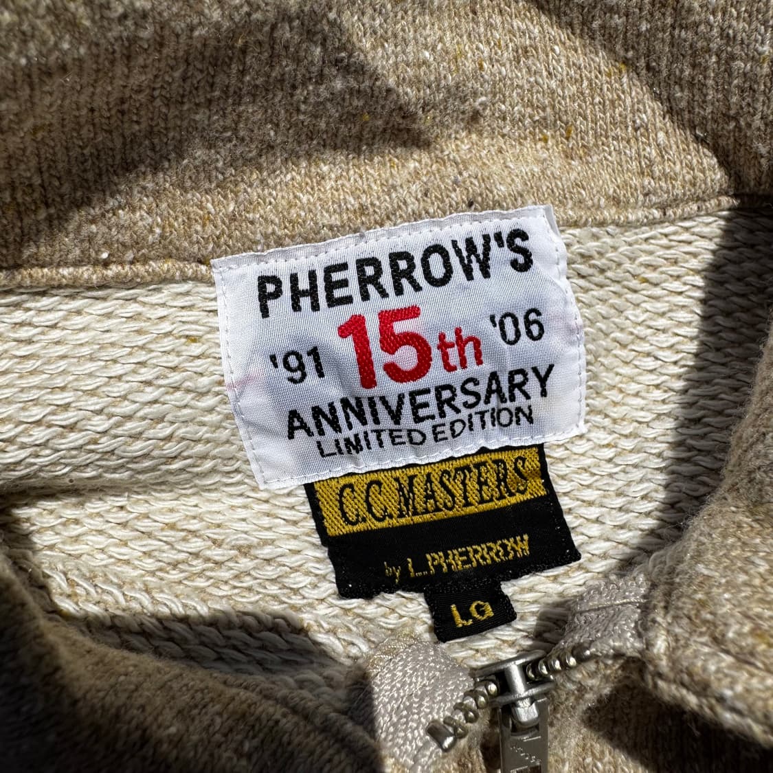 [L] Pherrows 페로우즈 스웻원단 하프집업 카라 반팔 상품이미지8