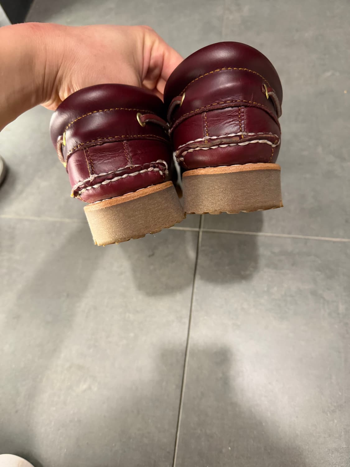 팀버랜드 보트슈즈 버건디 상품이미지3
