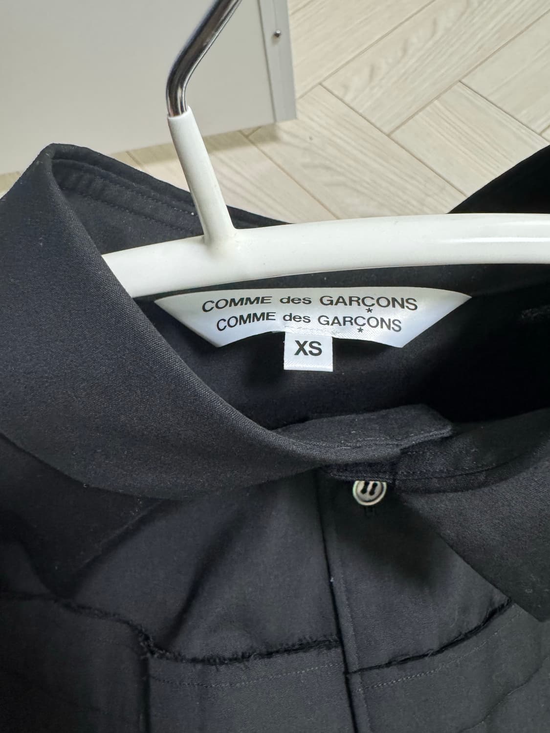 꼼데가르송 Cotton Cutting Detail Shirt Black 상품이미지2