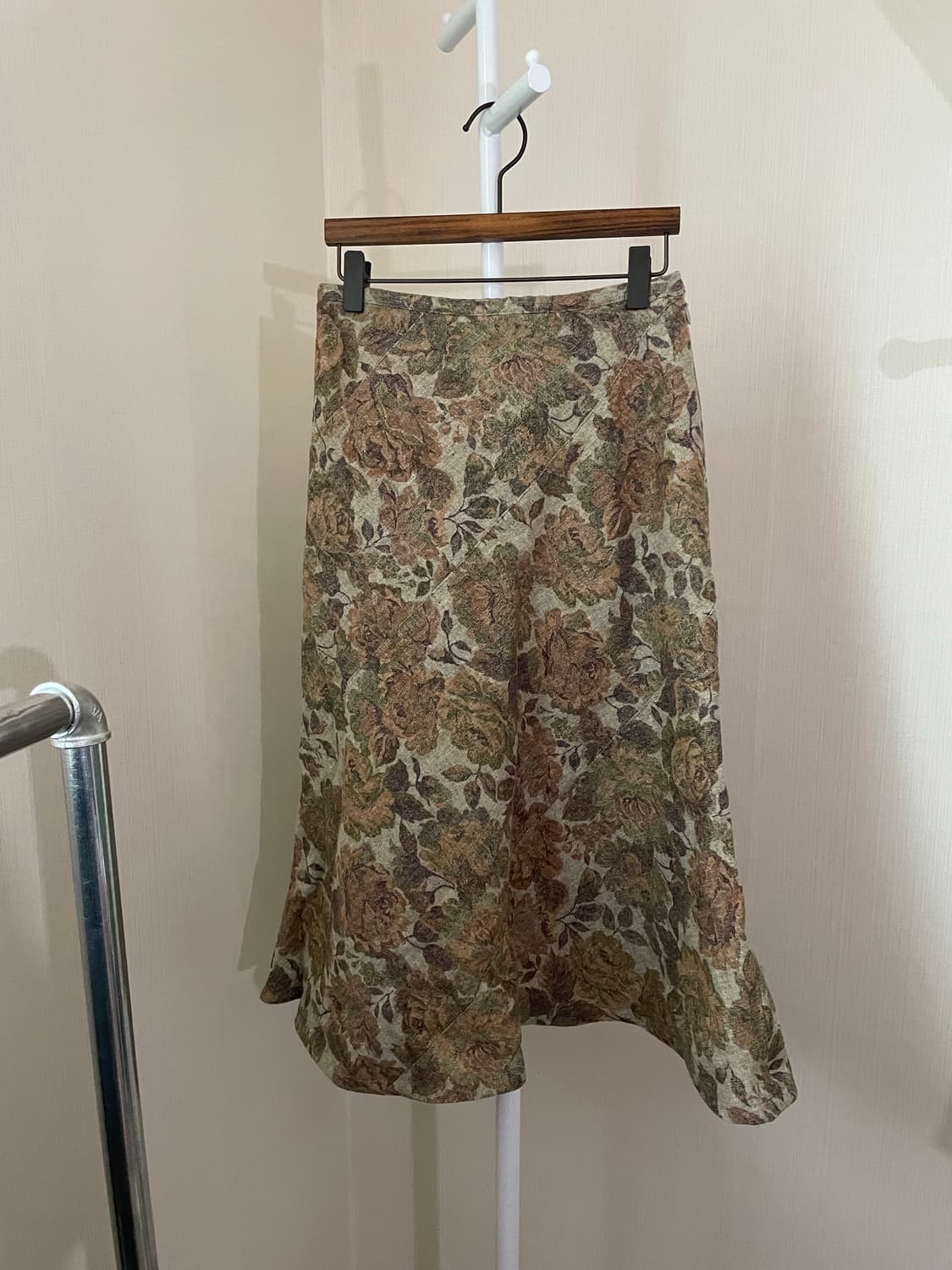 빈티지 플라워 머메이드 스커트 상품이미지1