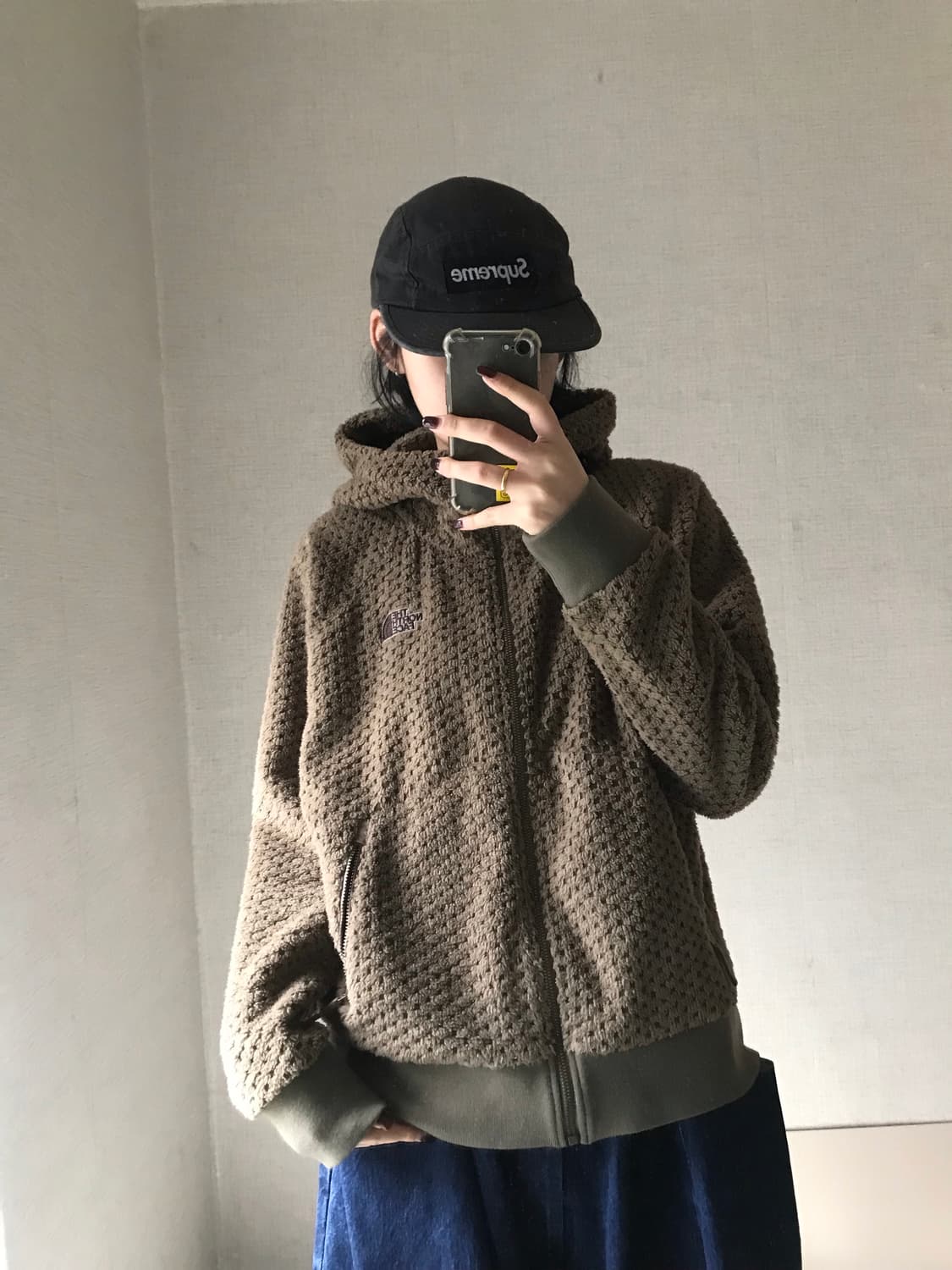 노페 브라운 후리스 상품이미지3