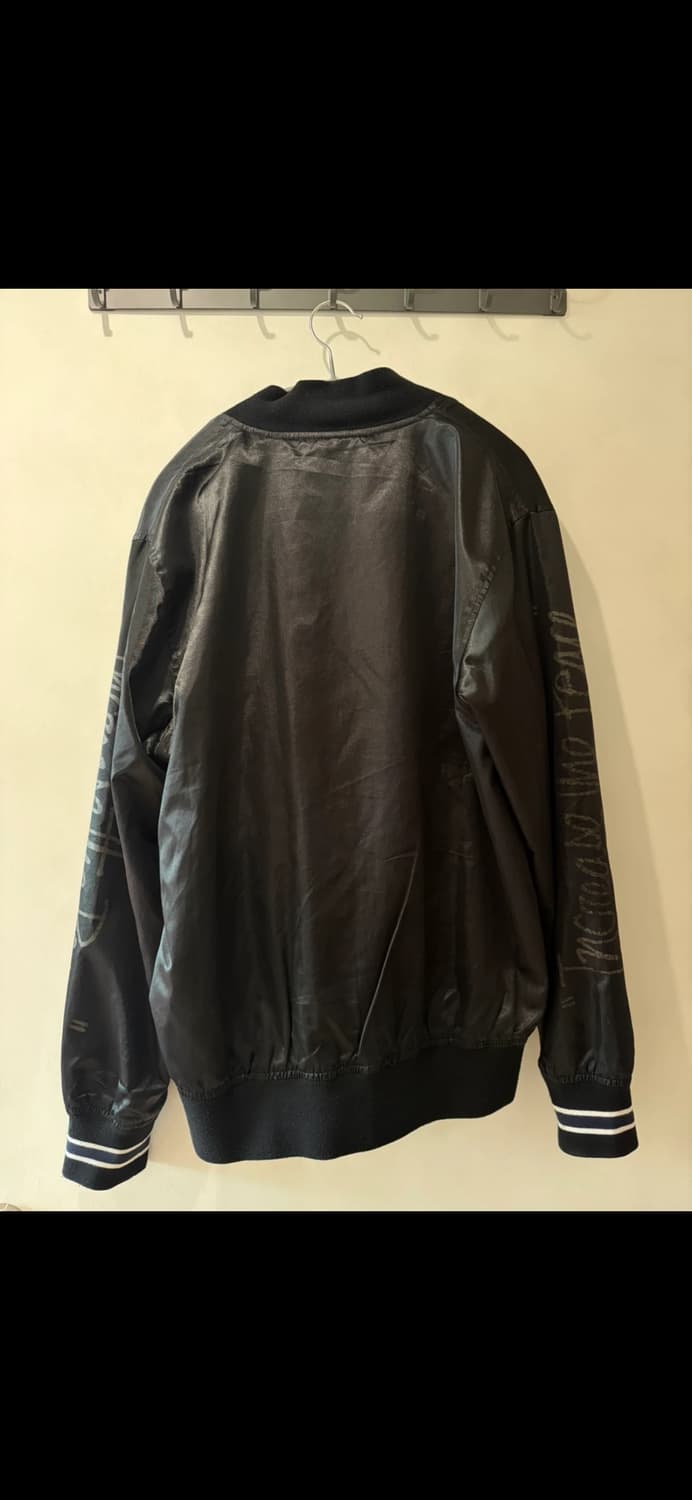 스투시 블랙 사틴 스타디움 자켓 상품이미지3