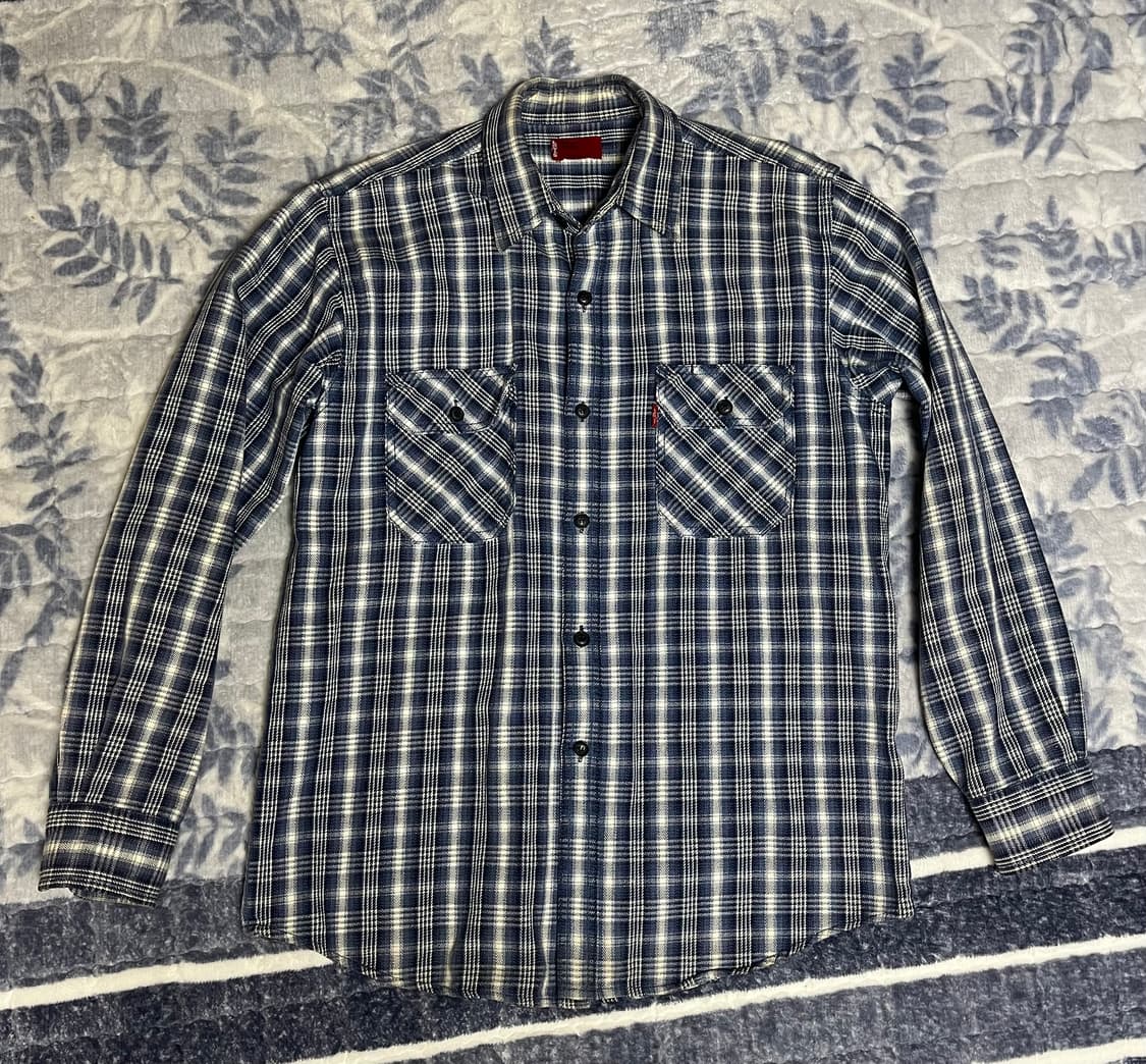 00s 리바이스 레드탭 헤비웨이트 코튼 워크 셔츠 빈티지 상품이미지1