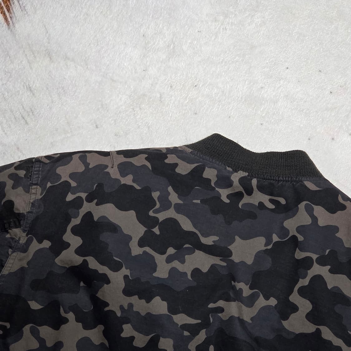 빈티지 카모 차콜 항공 패딩 상품이미지5