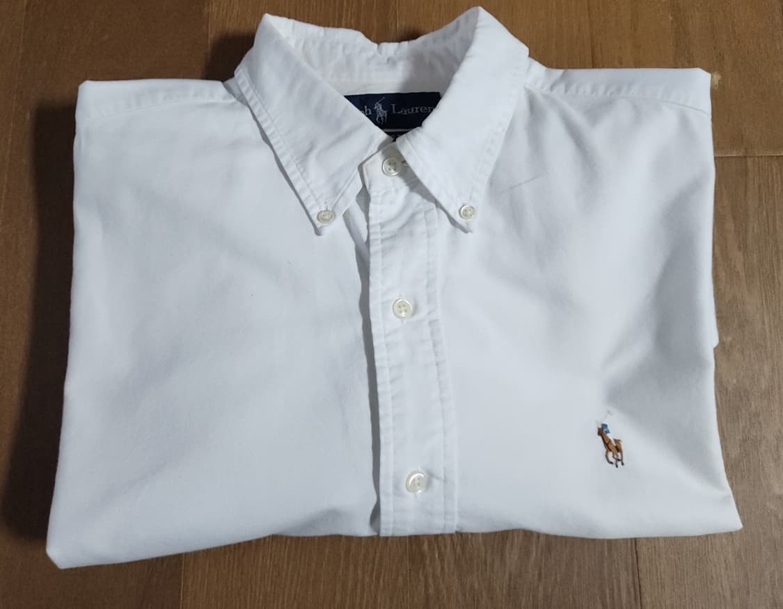 폴로 랄프로렌 화이트 옥스포드셔츠(L) 상품이미지2