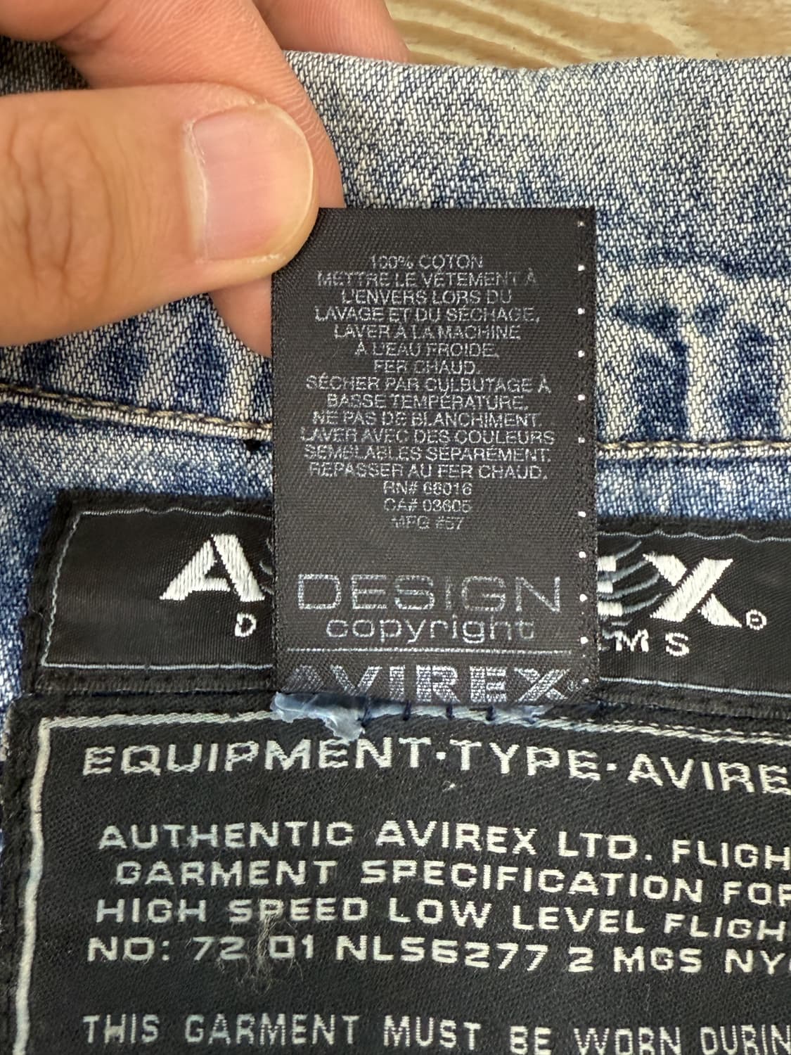 아비렉스 데님 시스템 데님 자켓 상품이미지8