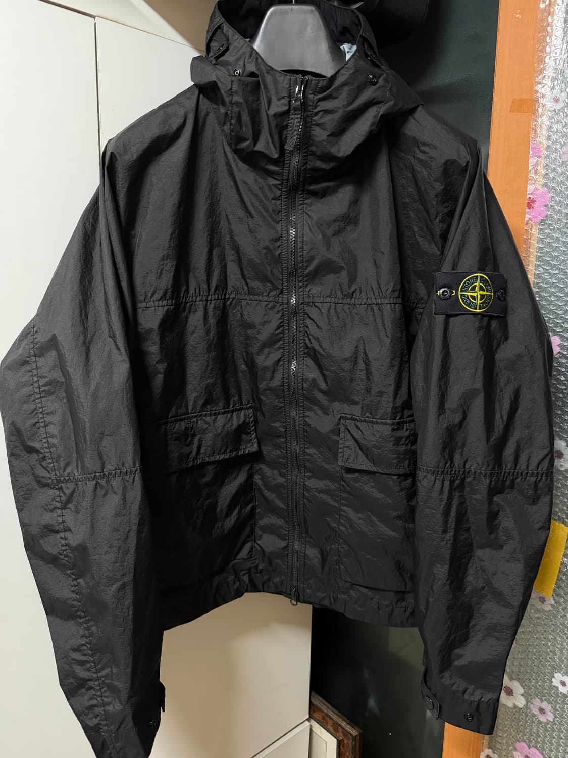 L] 스톤아일랜드 26ss 멤브라나 후드 자켓 블랙 3L TC 상품이미지4