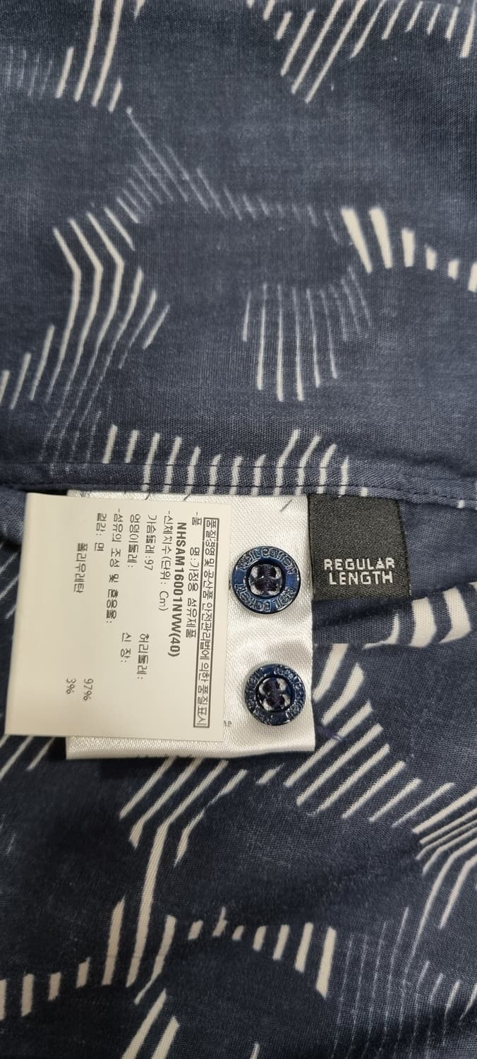 닐바렛 패턴 셔츠 40size _ 남성 M 추천 상품이미지10