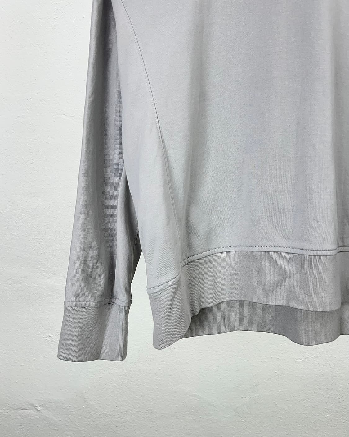 y-3 라이트 그레이 레이어드 스트레치 후디 상품이미지4