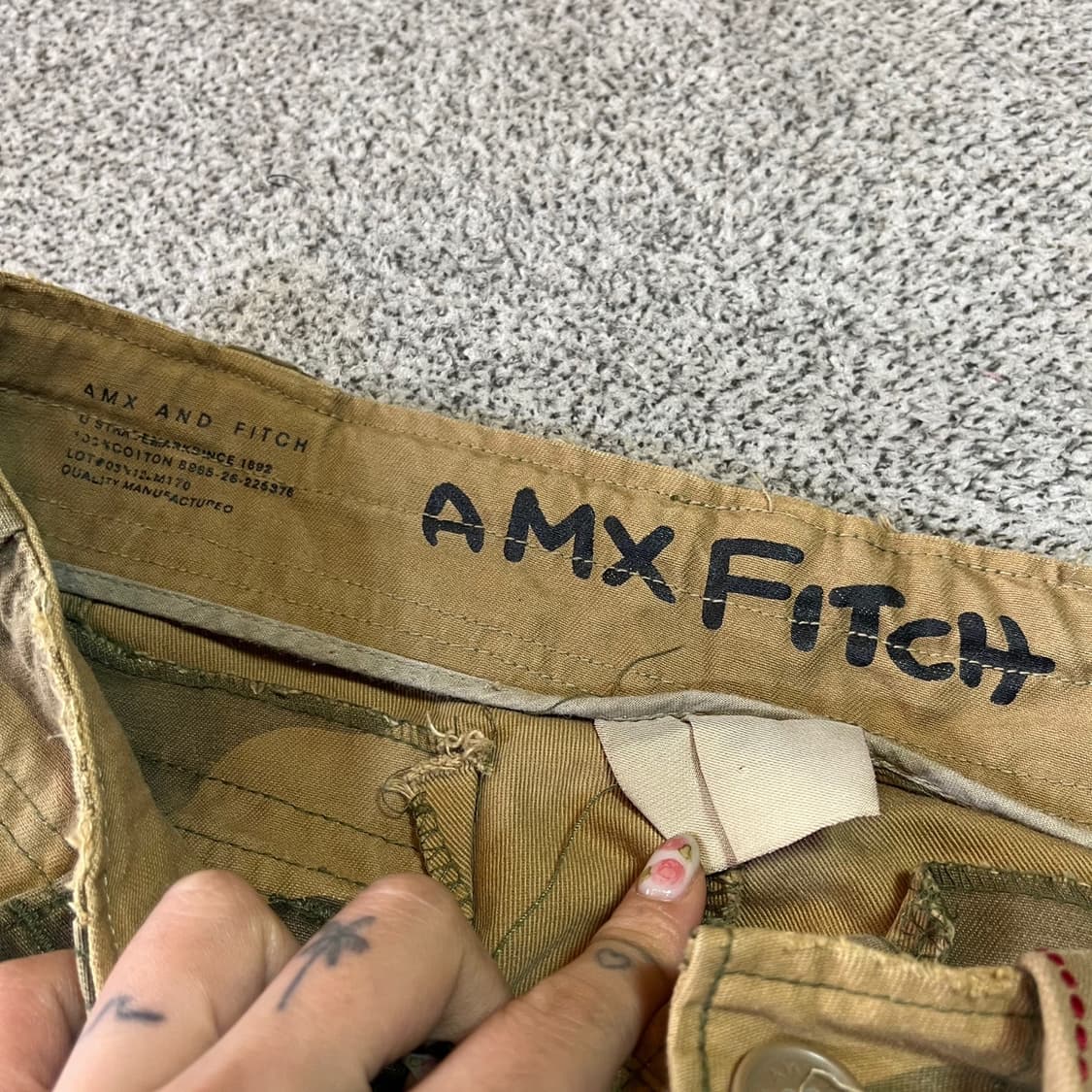AMX FITCH 카모 카고팬츠 상품이미지6