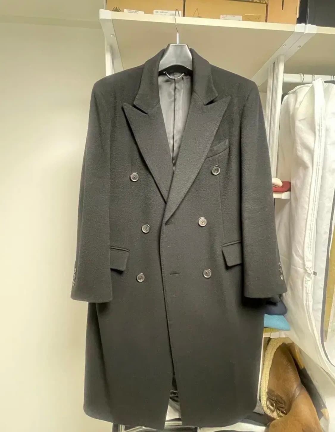 세비지 울 캐시미어 블렌드 더블 코트 상품이미지1