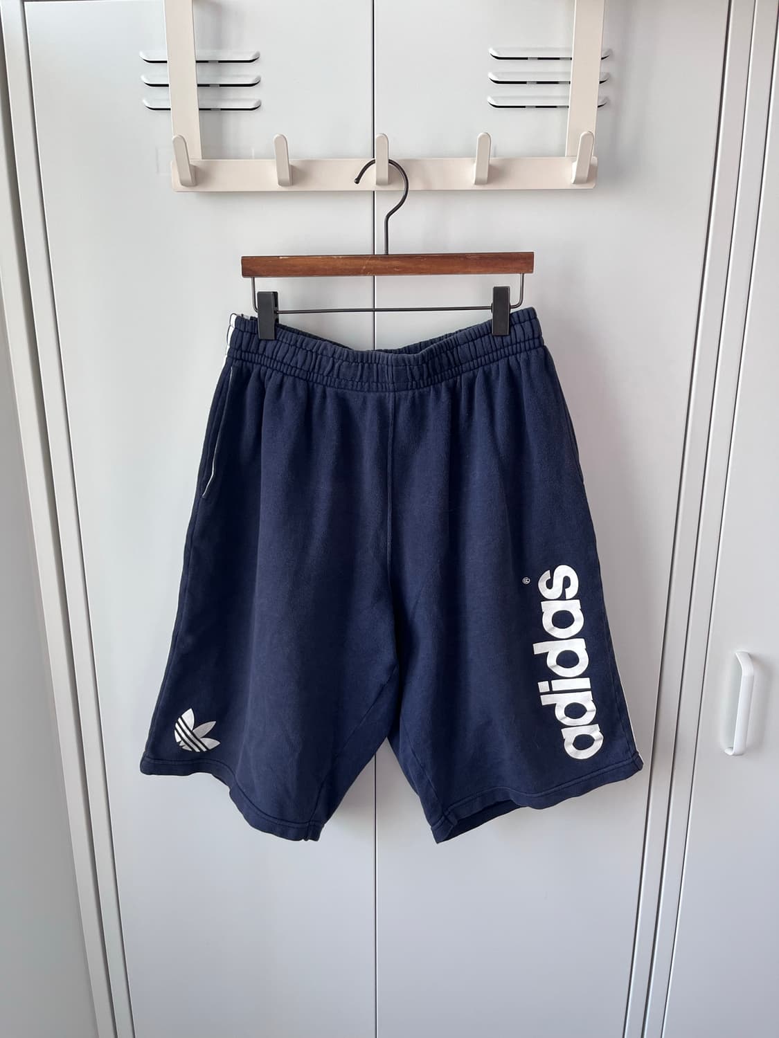 90's adidas 아디다스 네이비 카프리 숏츠 트레이닝팬츠 상품이미지5