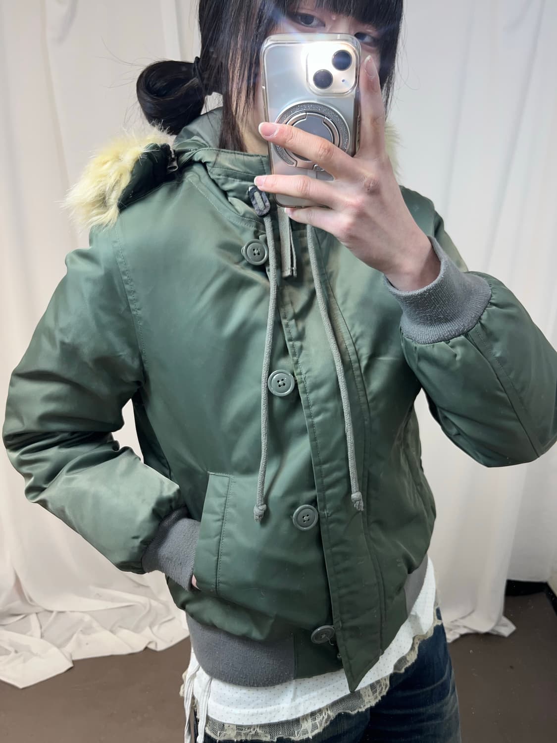 Levis 카키 울프죠 점퍼 상품이미지6