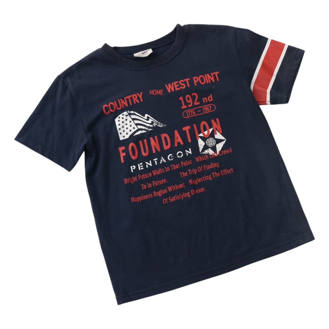 Cisalpin 시잘핀 빈티지 웨스트 포인트 그래픽 반팔 티셔츠 150 상품이미지1