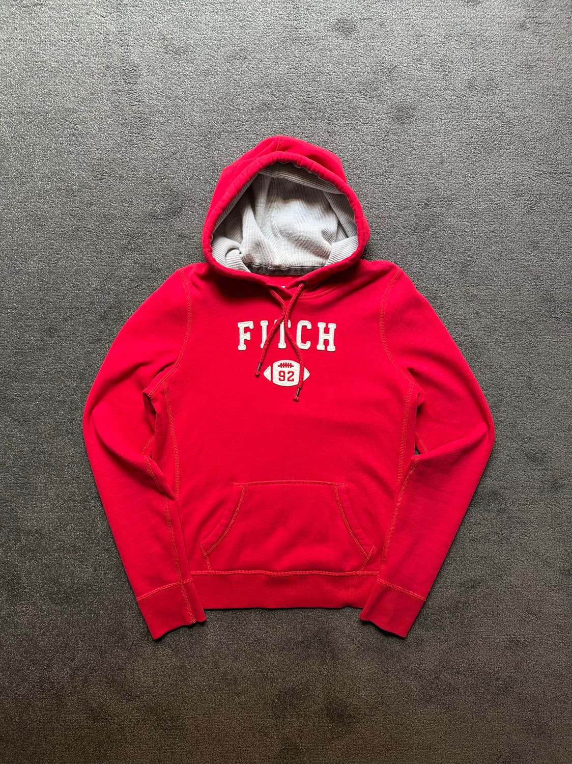 아베크롬비 앤 피치 레드 기모 후드티 L 상품이미지1