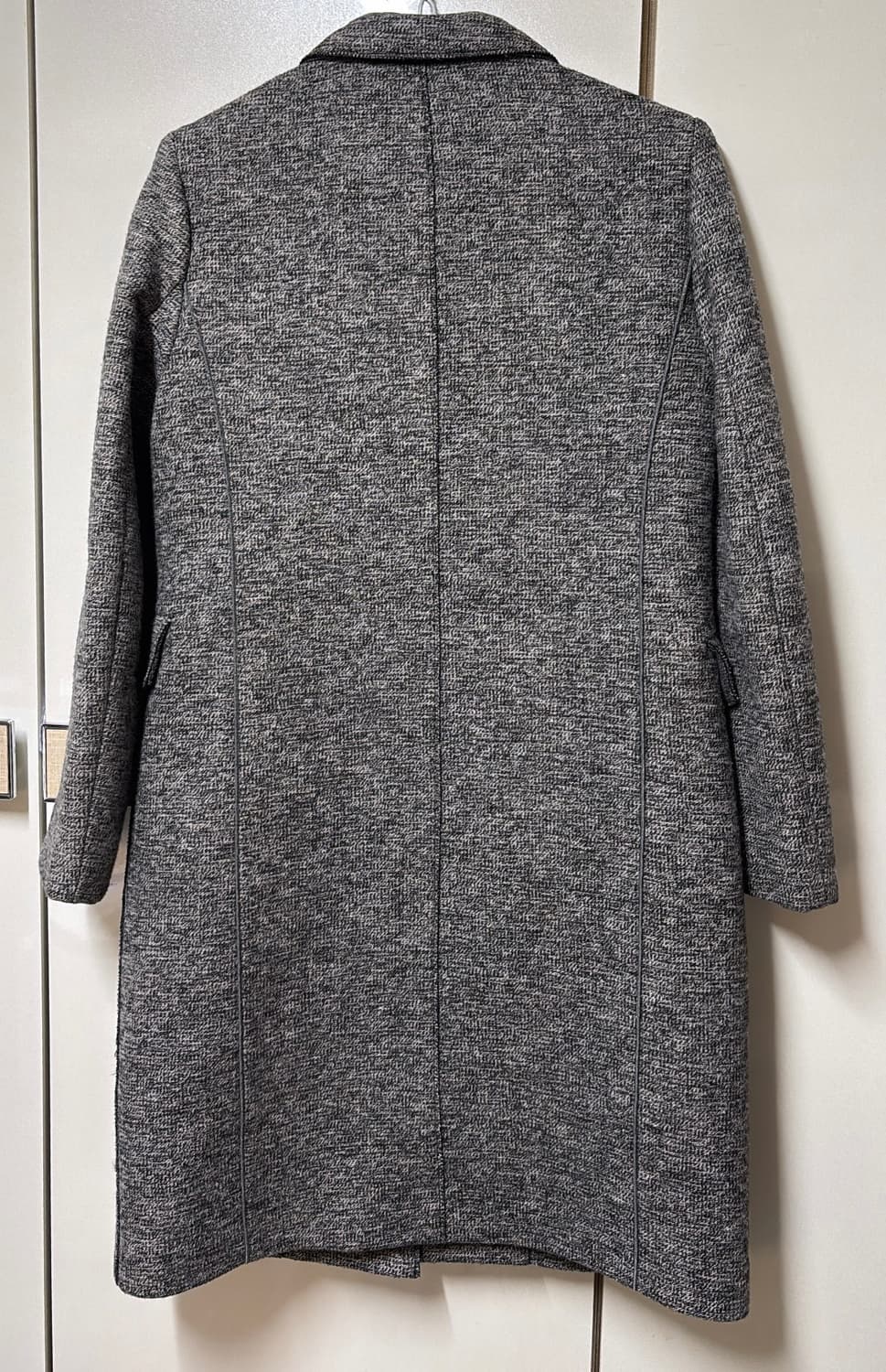 나이스클랍 회색 모직 코트 M 55 상품이미지2