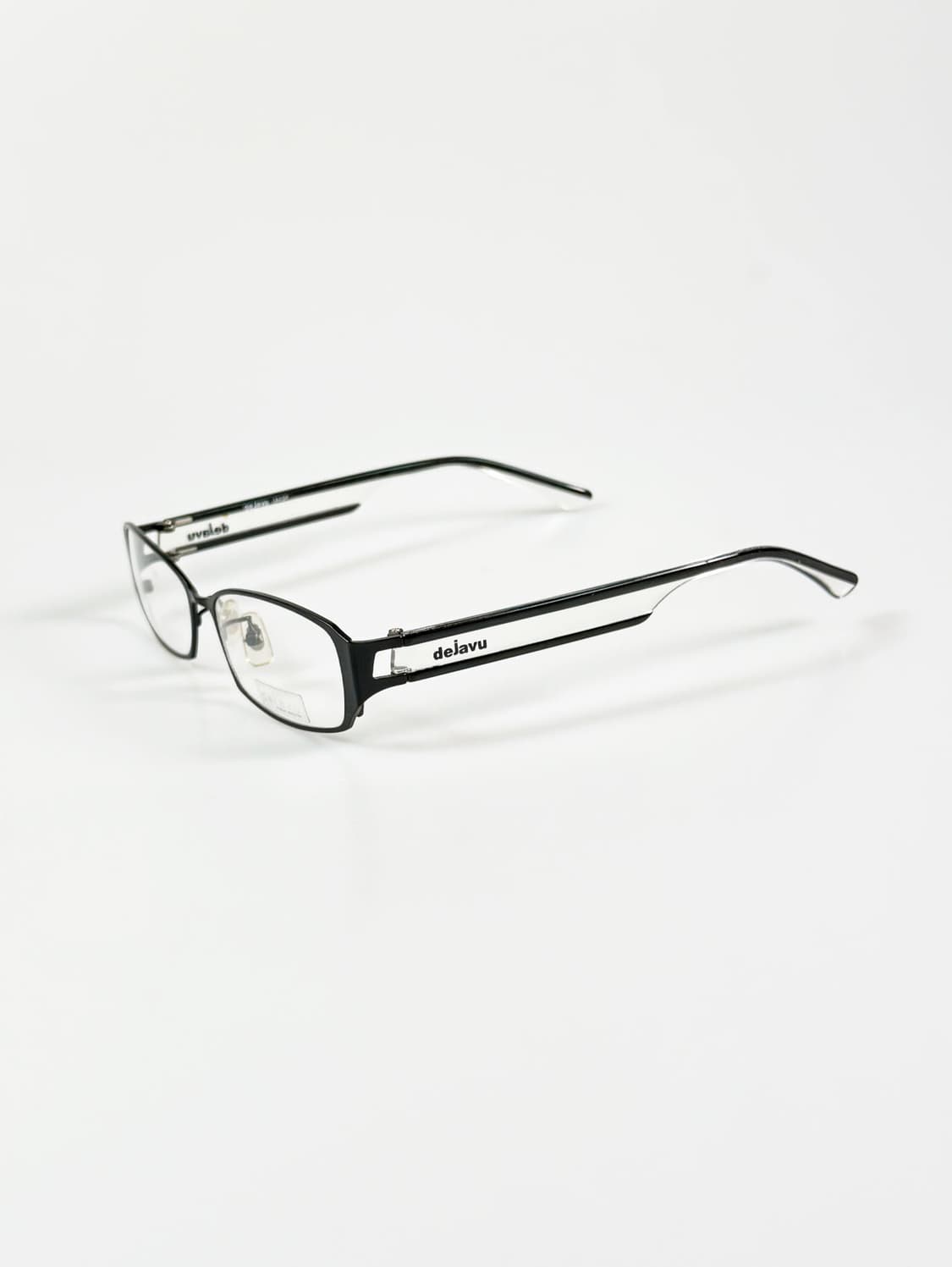DEJAVU 블랙 메탈 슬림 스퀘어 빈티지 안경 상품이미지3