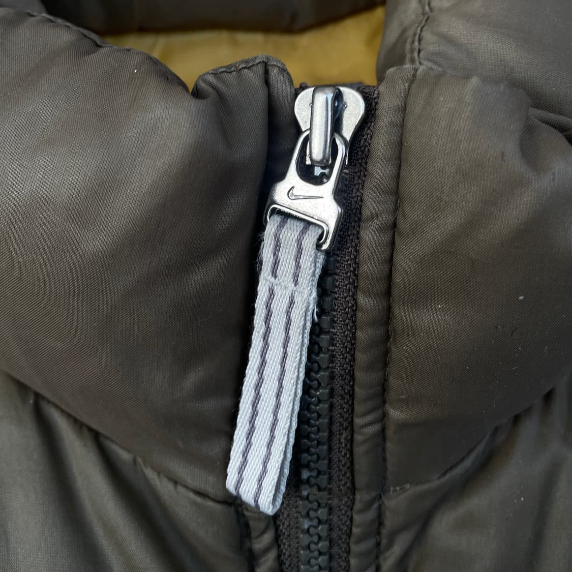 00s 나이키 대장급 브라운 덕다운 올드스쿨 푸퍼 패딩 XXL 상품이미지5