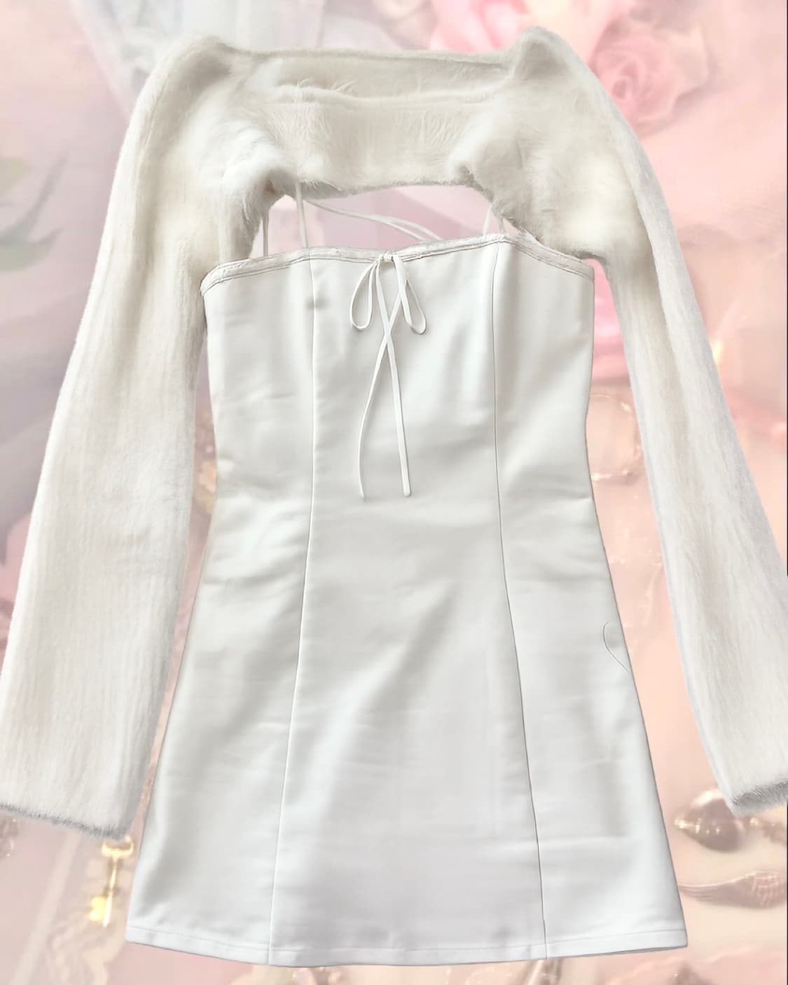 낫유어로즈 앙고라 볼레로 원피스 상품이미지1