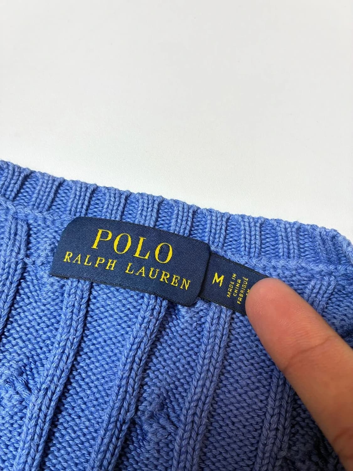 폴로 랄프로렌 코튼 브이넥 꽈배기 니트 PN8225 상품이미지6