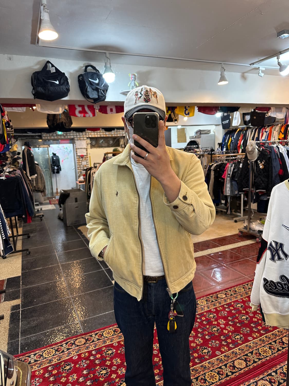 폴로 랄프로렌 코듀로이 블루종 베이지 국내 정품 상품이미지1