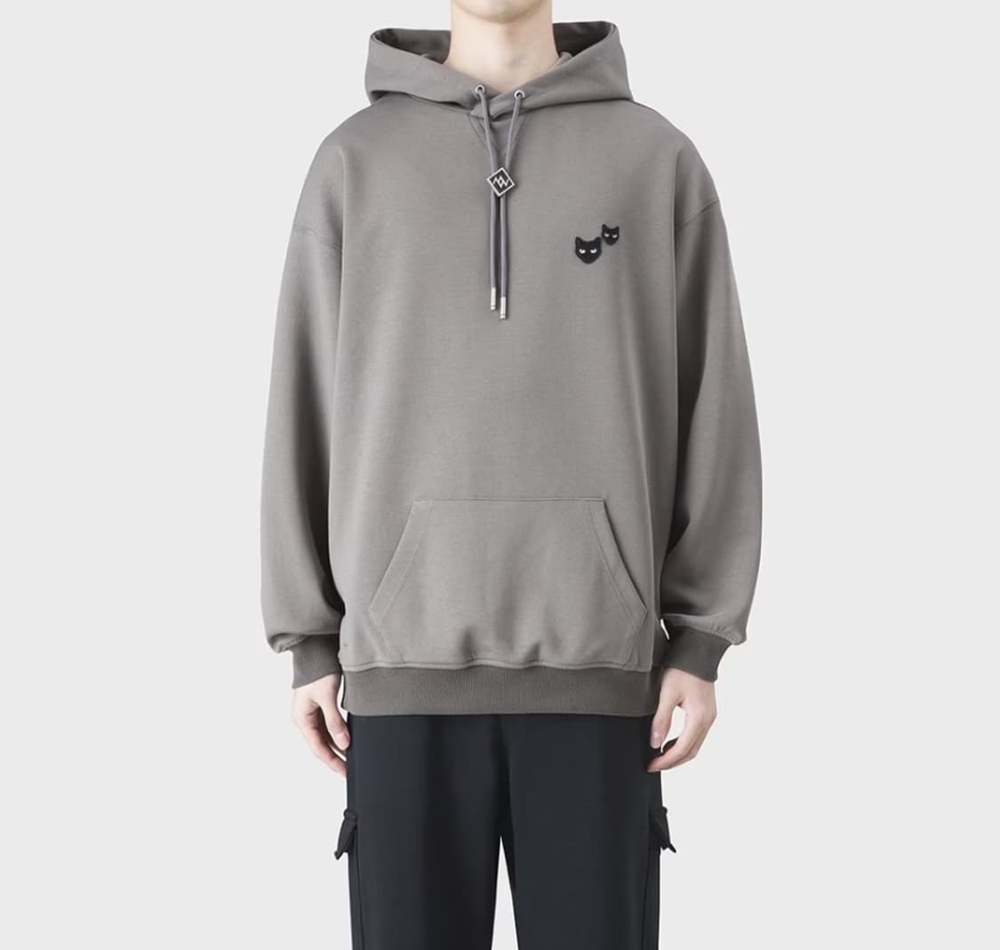 23SS)지제로 송지오 오버핏 트윈팬서 스트링후드105/그레이 상품이미지1