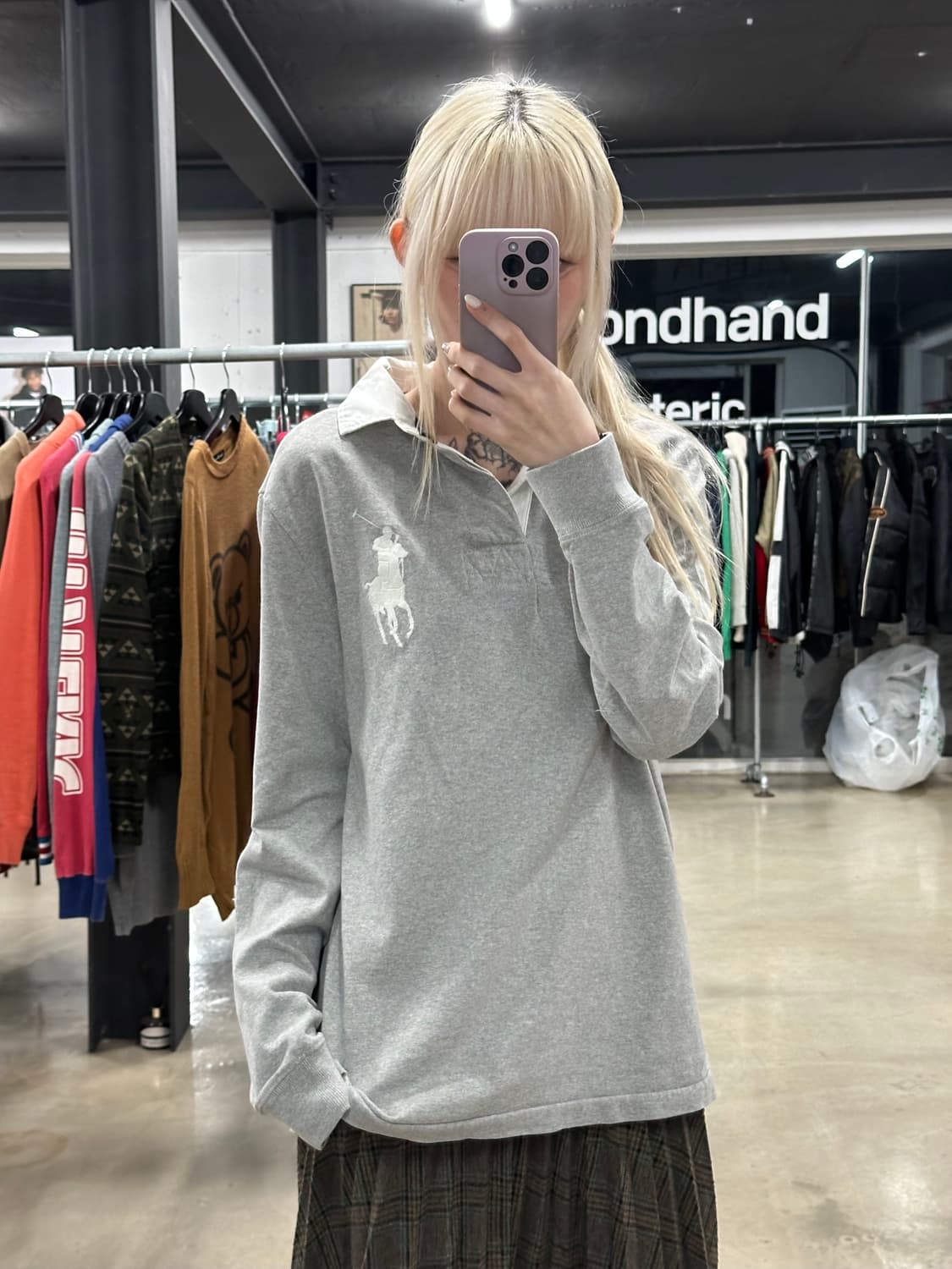 폴로 랄프로렌 빅포니 럭비 긴팔 카라티 상품이미지1