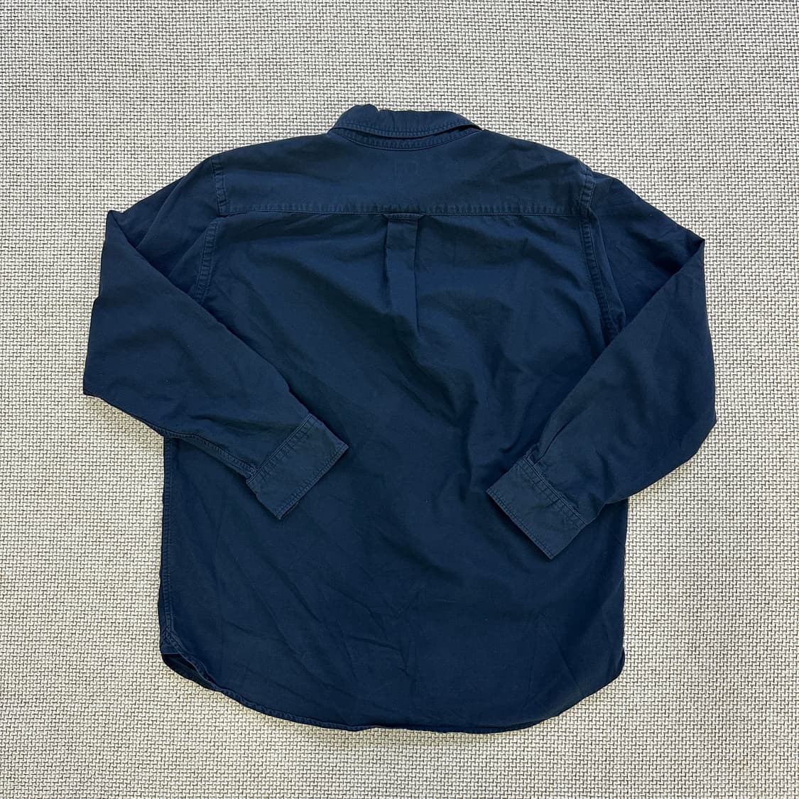 XL 유니클로 네이비 코튼 긴팔 셔츠 0429D 상품이미지2