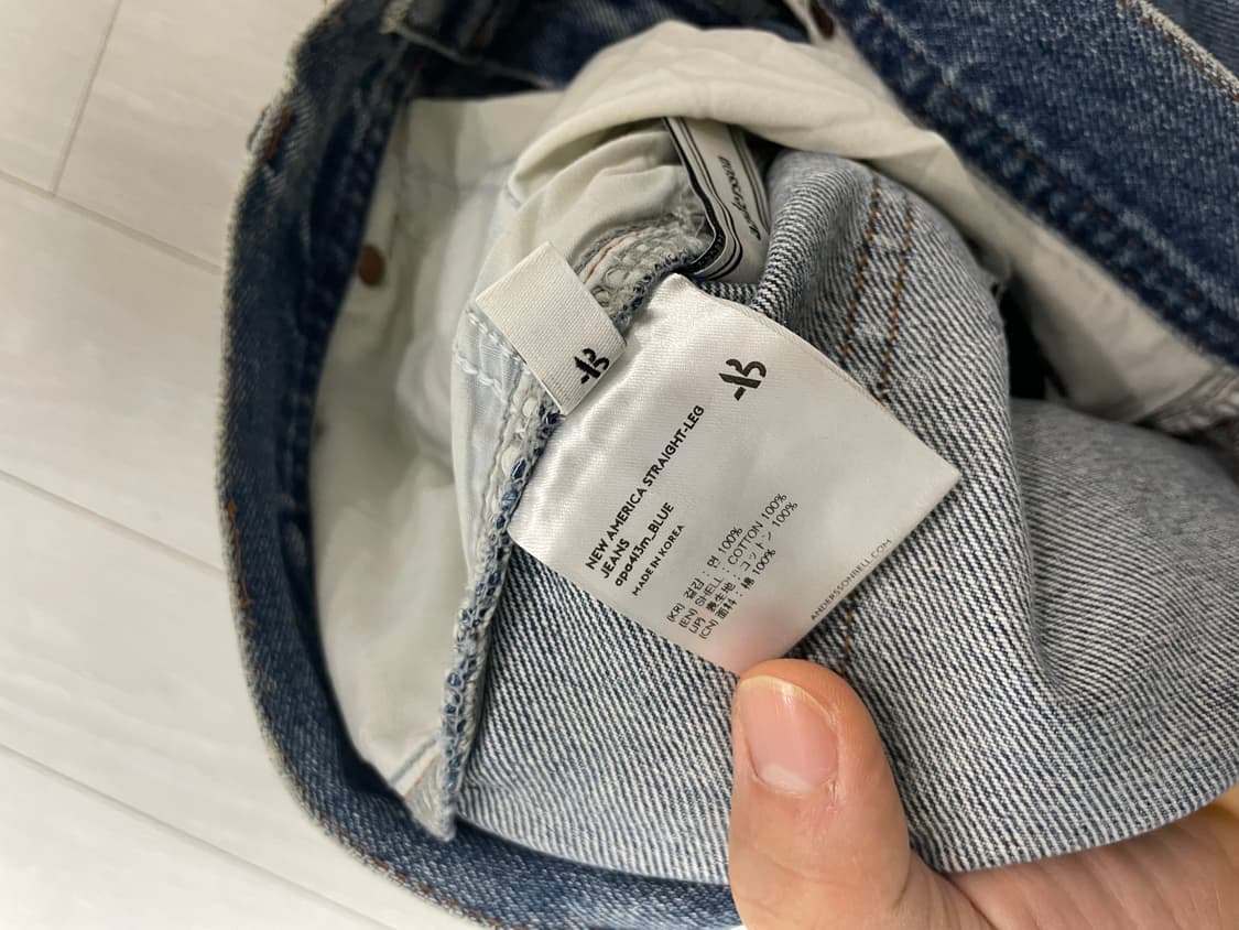 뉴 아메리카 스트레이트 진 apa413m(BLUE) 상품이미지3