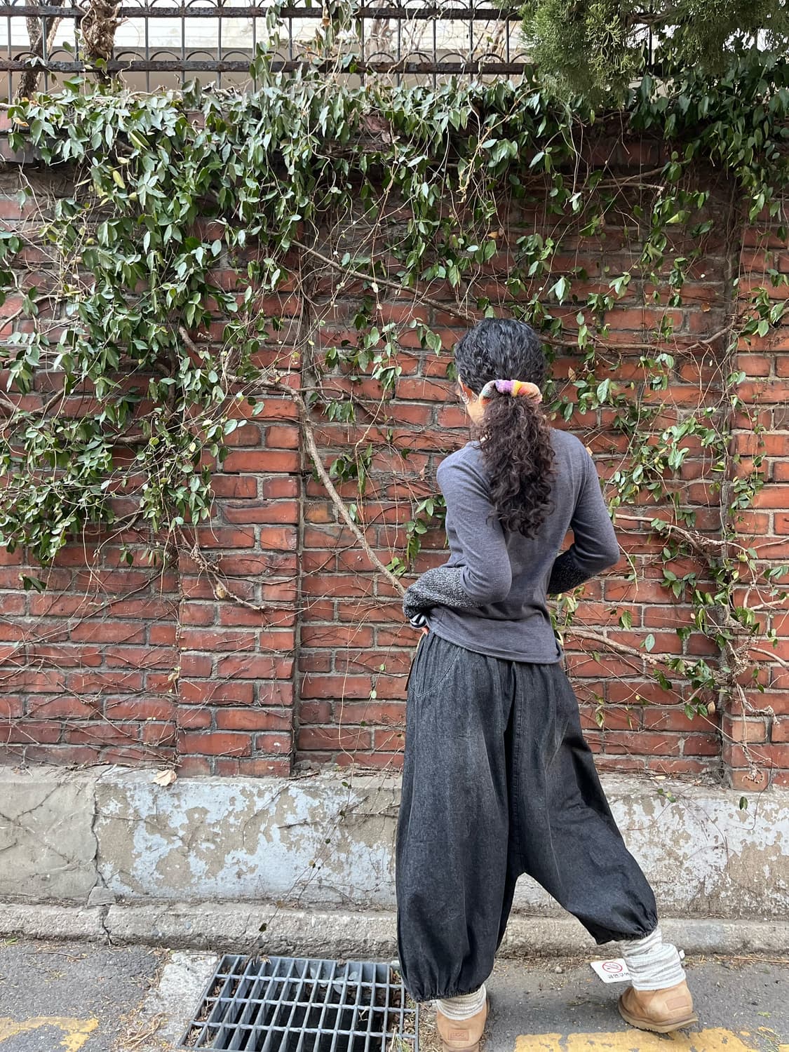 다크 그레이 벌룬 미디 팬츠 상품이미지4