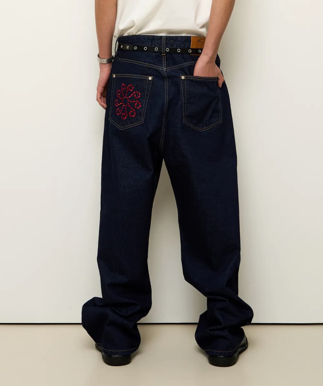 9999아카이브 Linking Wide Denim Pants 인디고 블루 상품이미지1