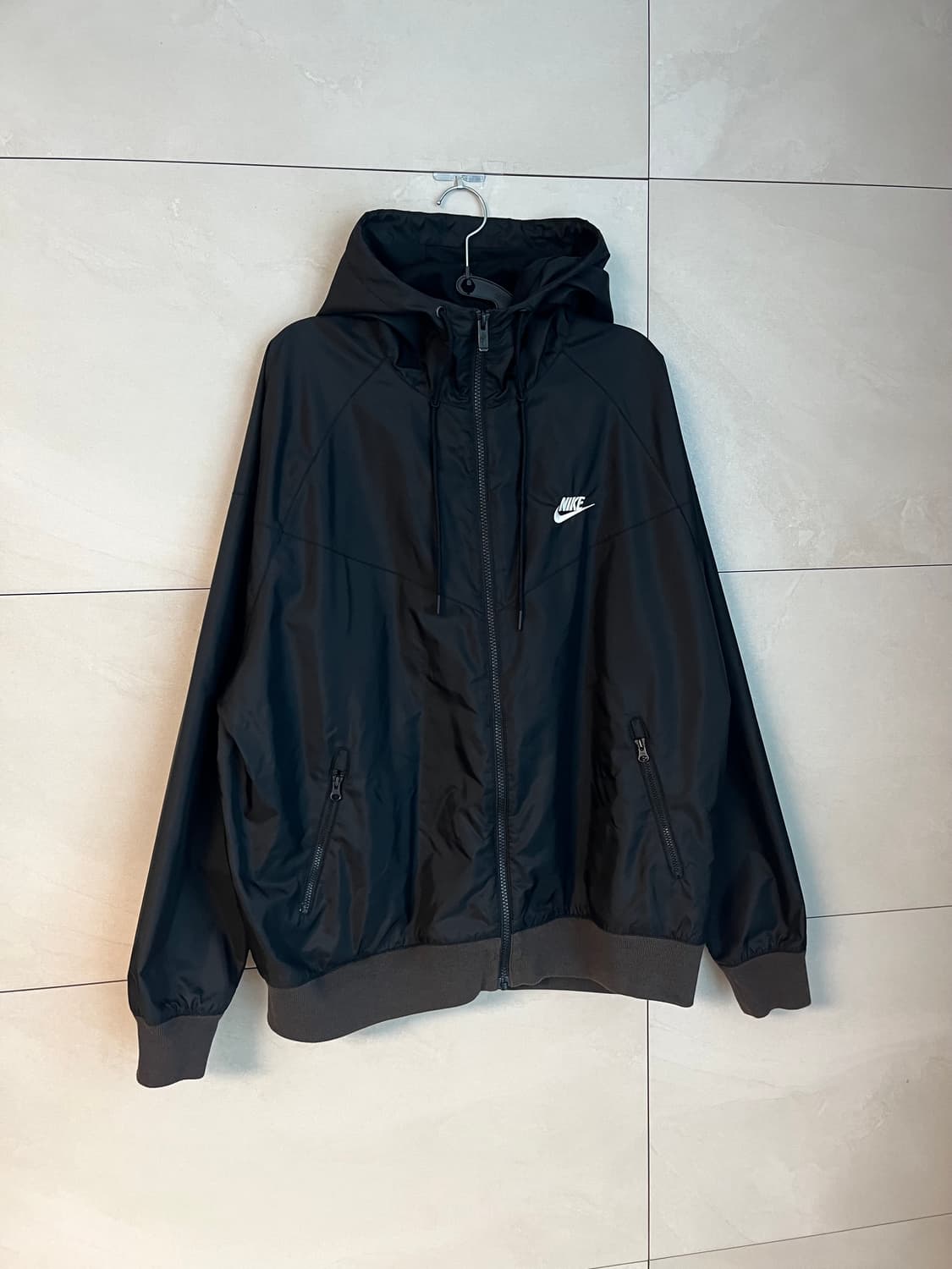 [XL/105] 나이키 윈드러너 후드 바람막이 블랙 상품이미지2