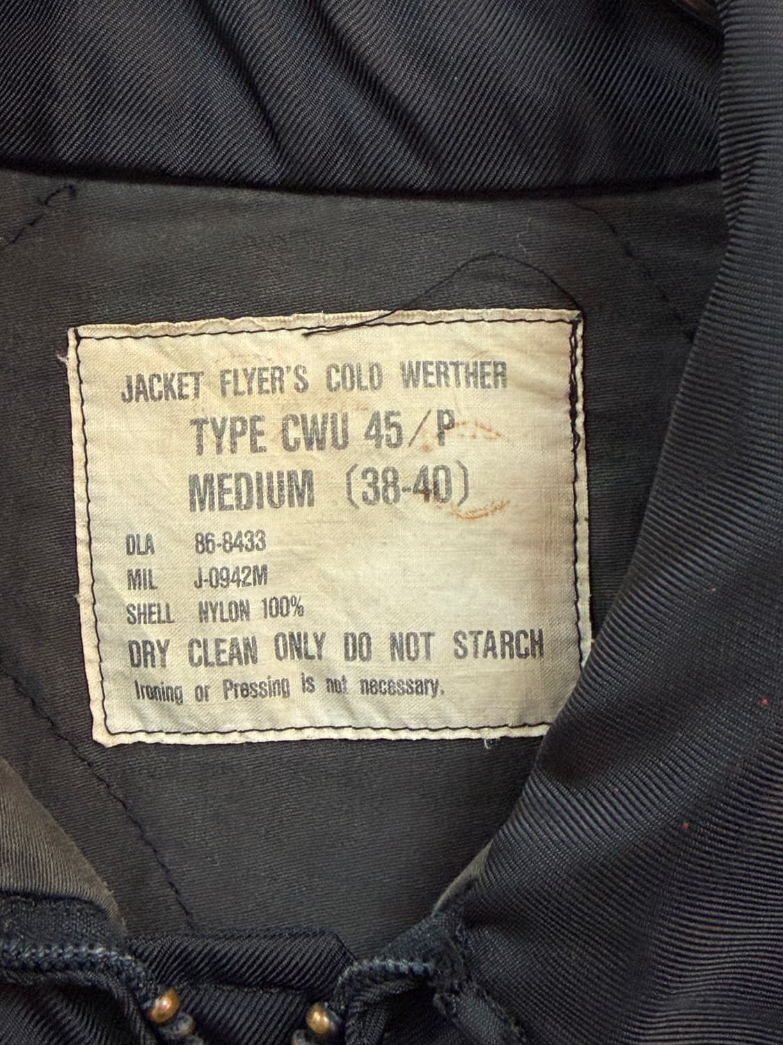 Military CWU45P 미군 플라이트 자켓 M 상품이미지3