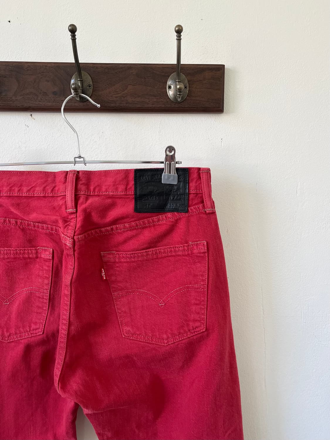 LEVI’s 501 파스텔 레드 데님 팬츠 상품이미지3