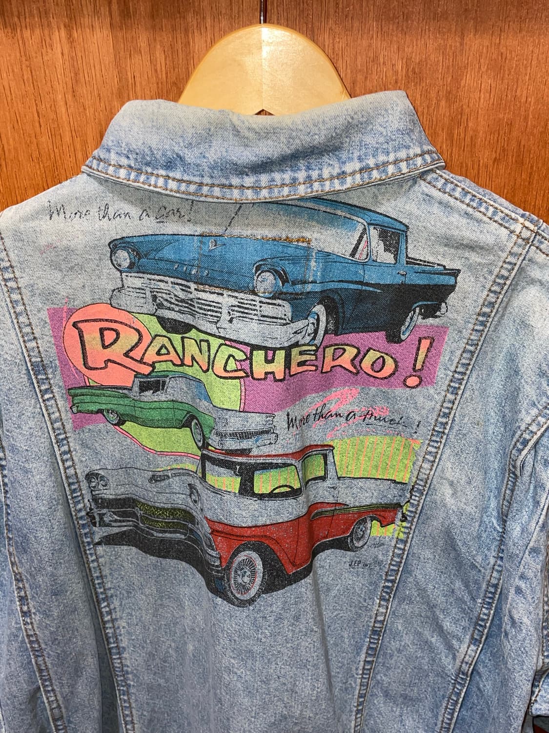 아메리칸 빈티지 프린팅 데님 자켓 상품이미지7