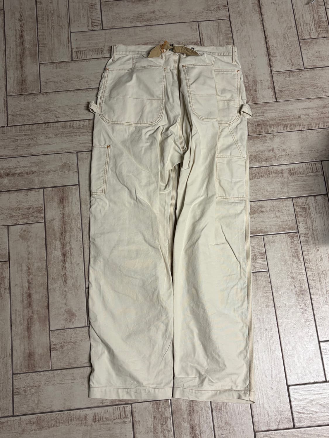 캐피탈 씬 캔버스 럼버 팬츠 키나리 4사이즈 상품이미지4