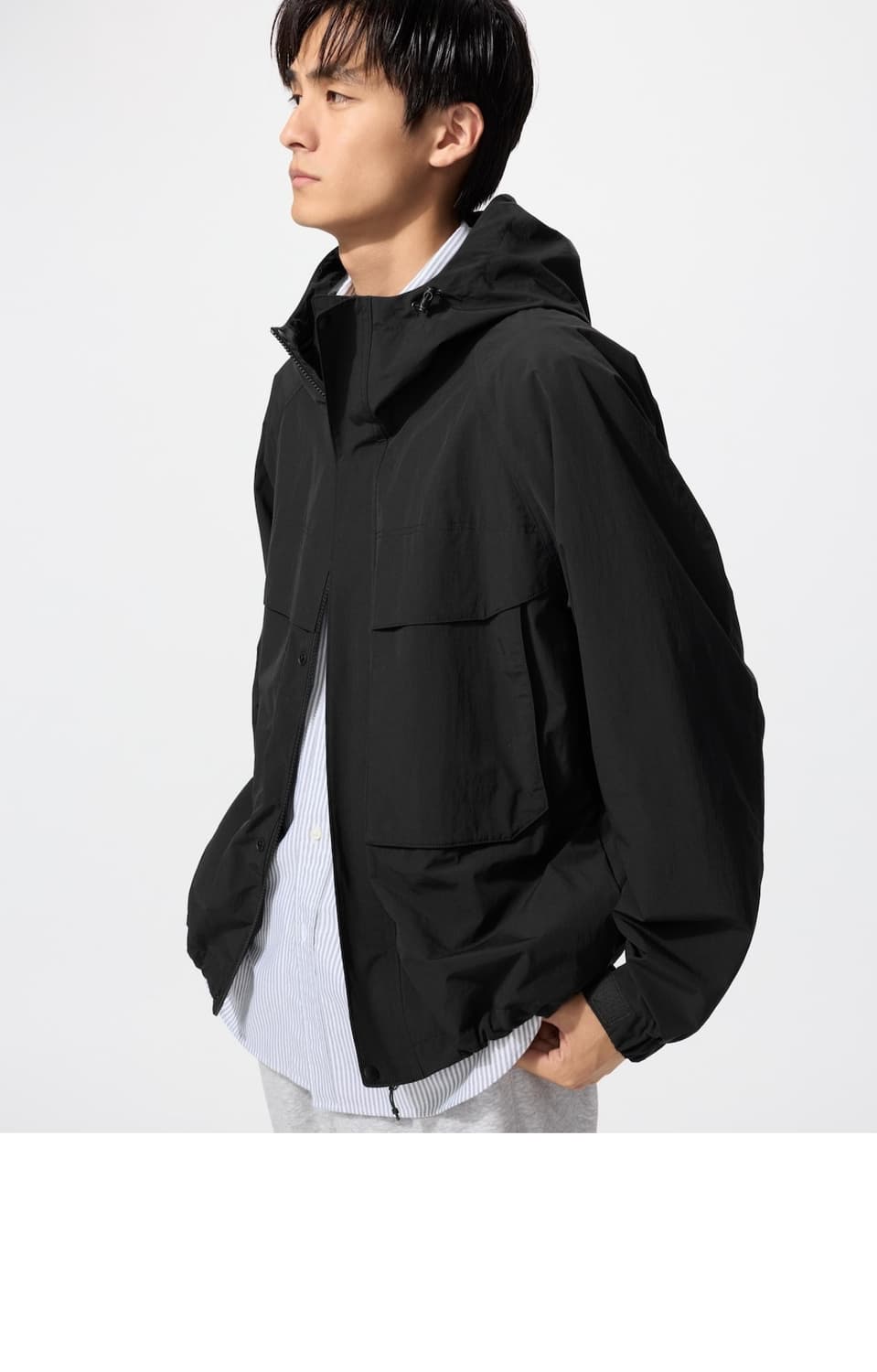 유니클로 윈드블럭파카 블랙 m 상품이미지1