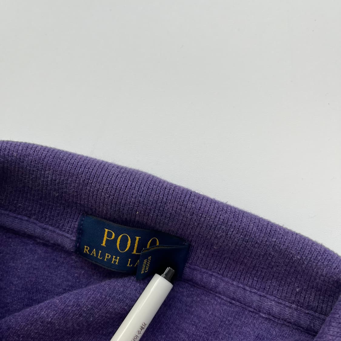 로 랄프로렌 루즈핏 신형 퍼플 반집업 니트 상품이미지5