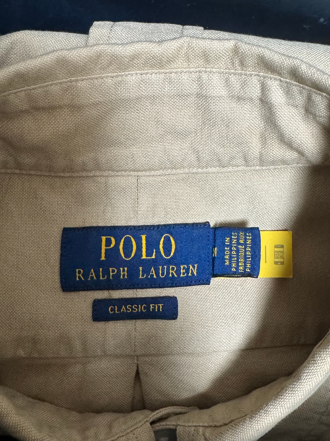 폴로 랄프로렌 클래식핏 셔츠 베이지 상품이미지4