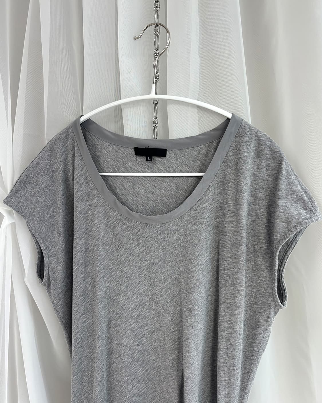 ICB one tuck unbalance long top 상품이미지6