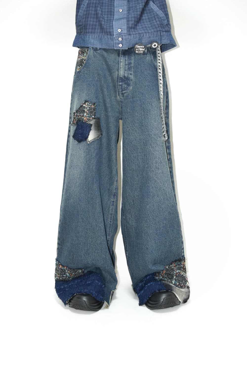 TΣist Erosion Baggy Denim Pants / Blue 상품이미지7