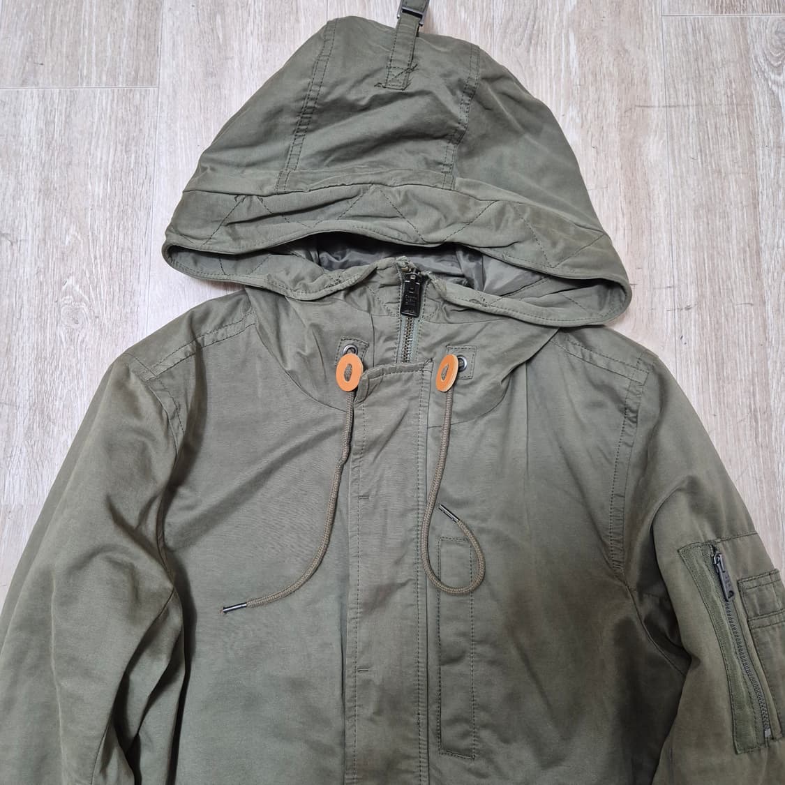 캘빈클라인 진스 밀리터리 포켓 후드 야상점퍼 상품이미지2