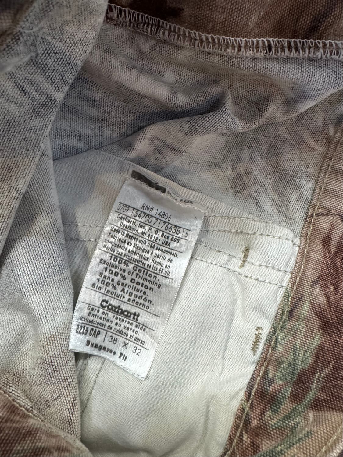 칼하트 B235 CAP 리얼트리 카펜터 싱글니  상품이미지4