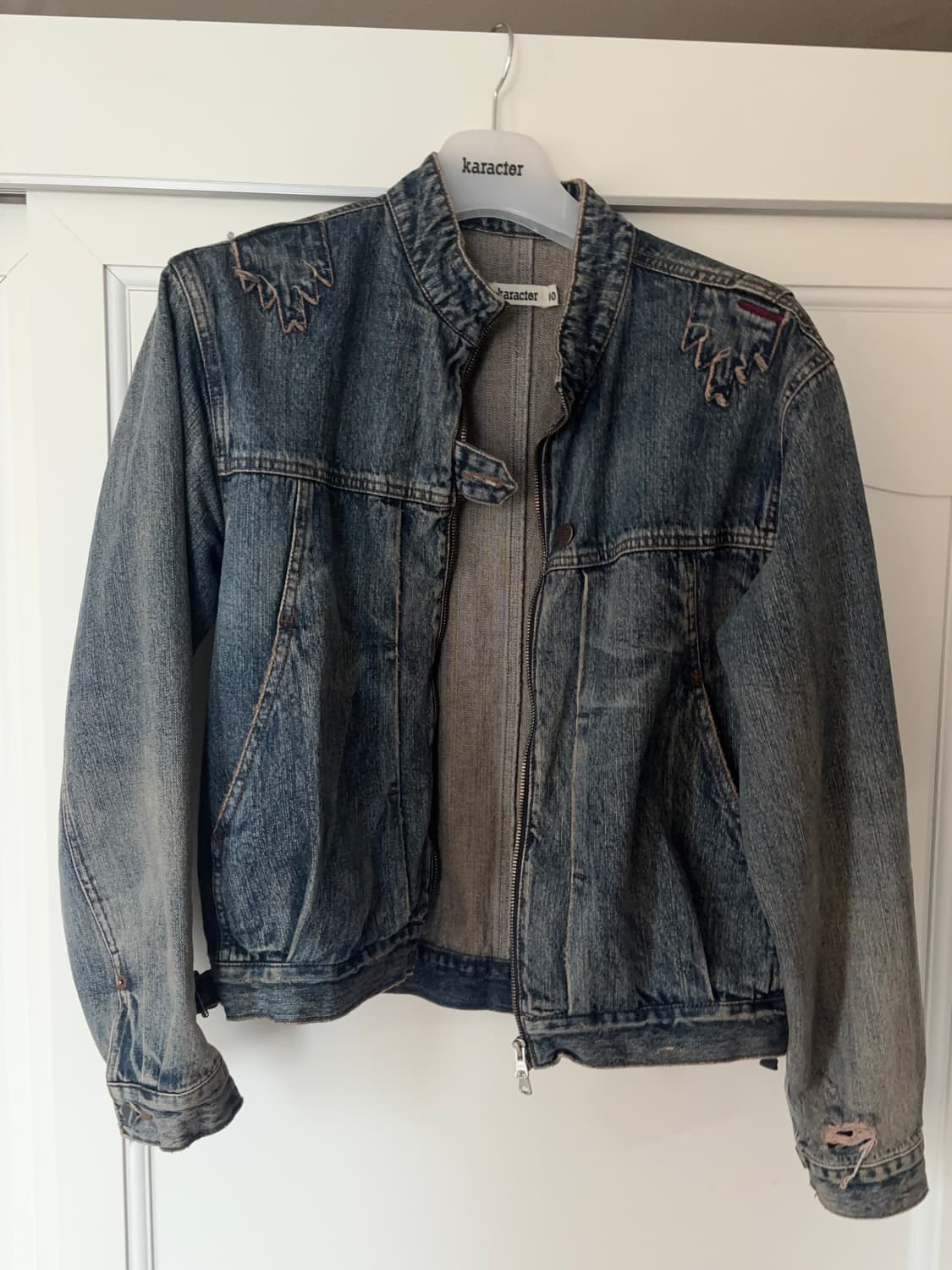 카락터 Mounted denim short jacket [00] 상품이미지2