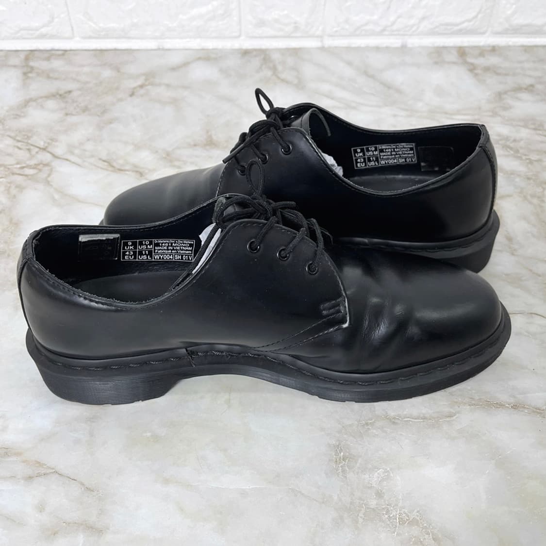 닥터마틴 1461 모노 블랙 가죽 남자 구두 UK9 280 상품이미지4