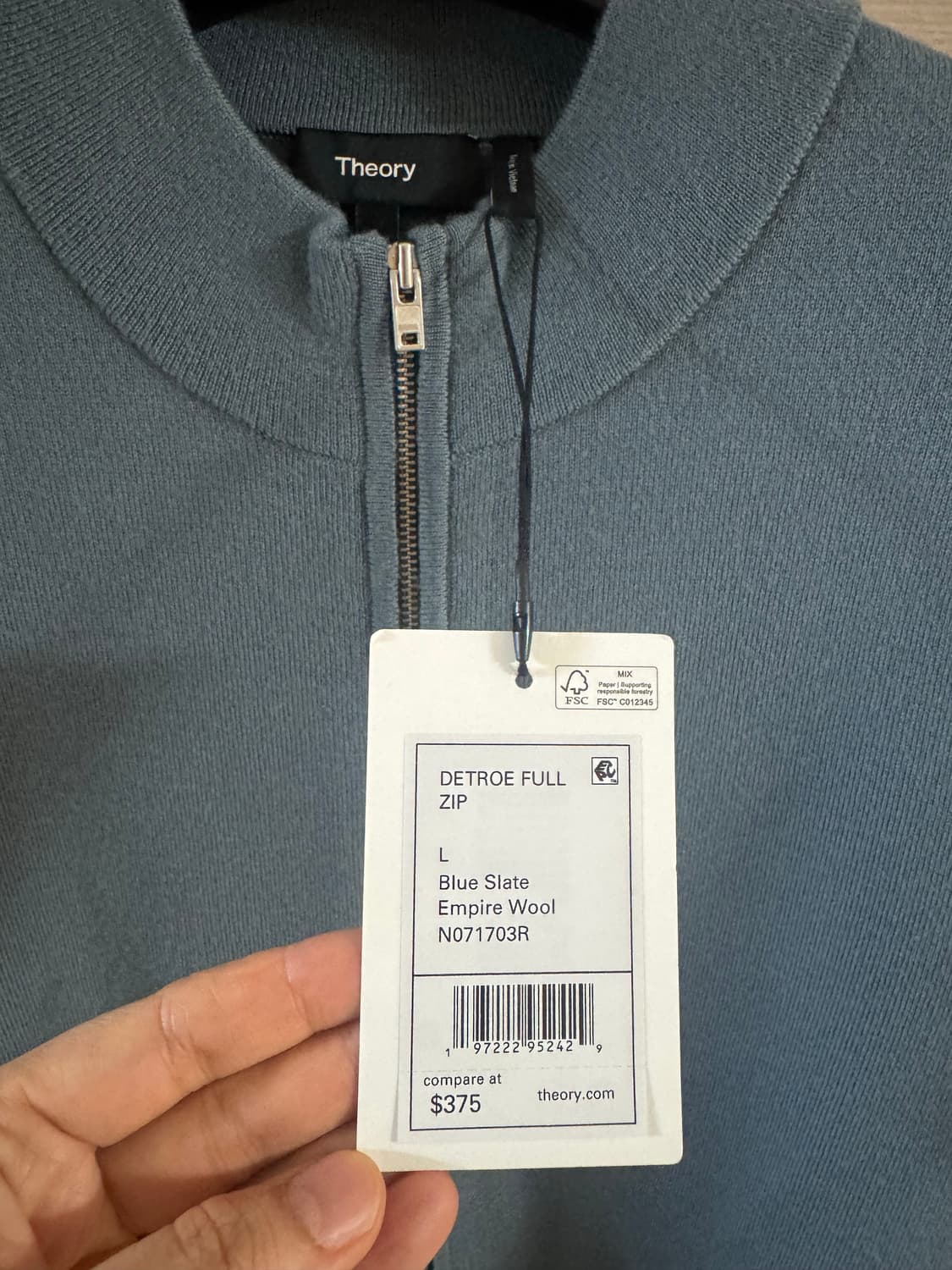 Theory  L사이즈 집업가디건 세트 새상품 상품이미지4