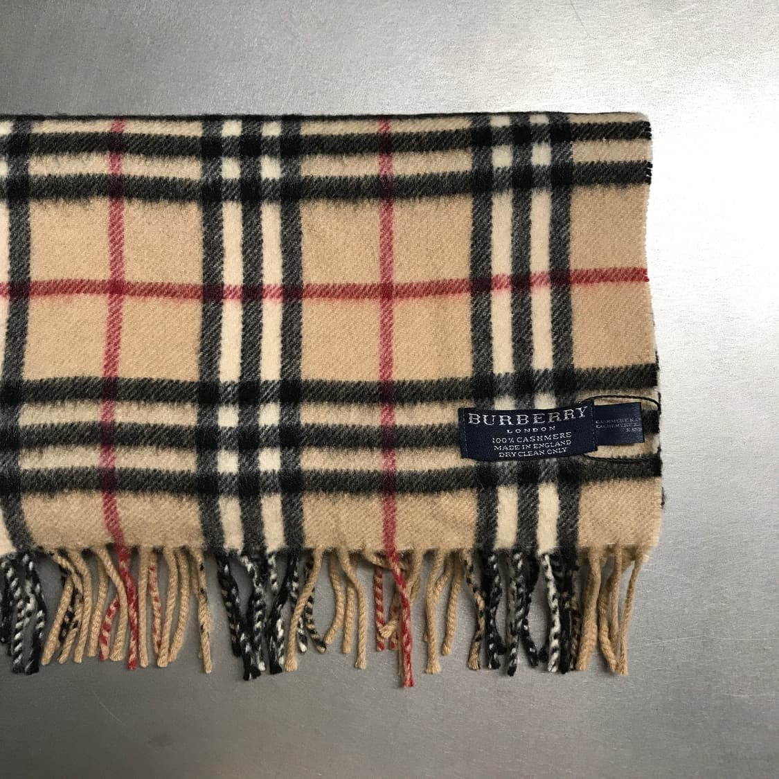 버버리 정품 캐시미어 머플러 베이지 상품이미지2