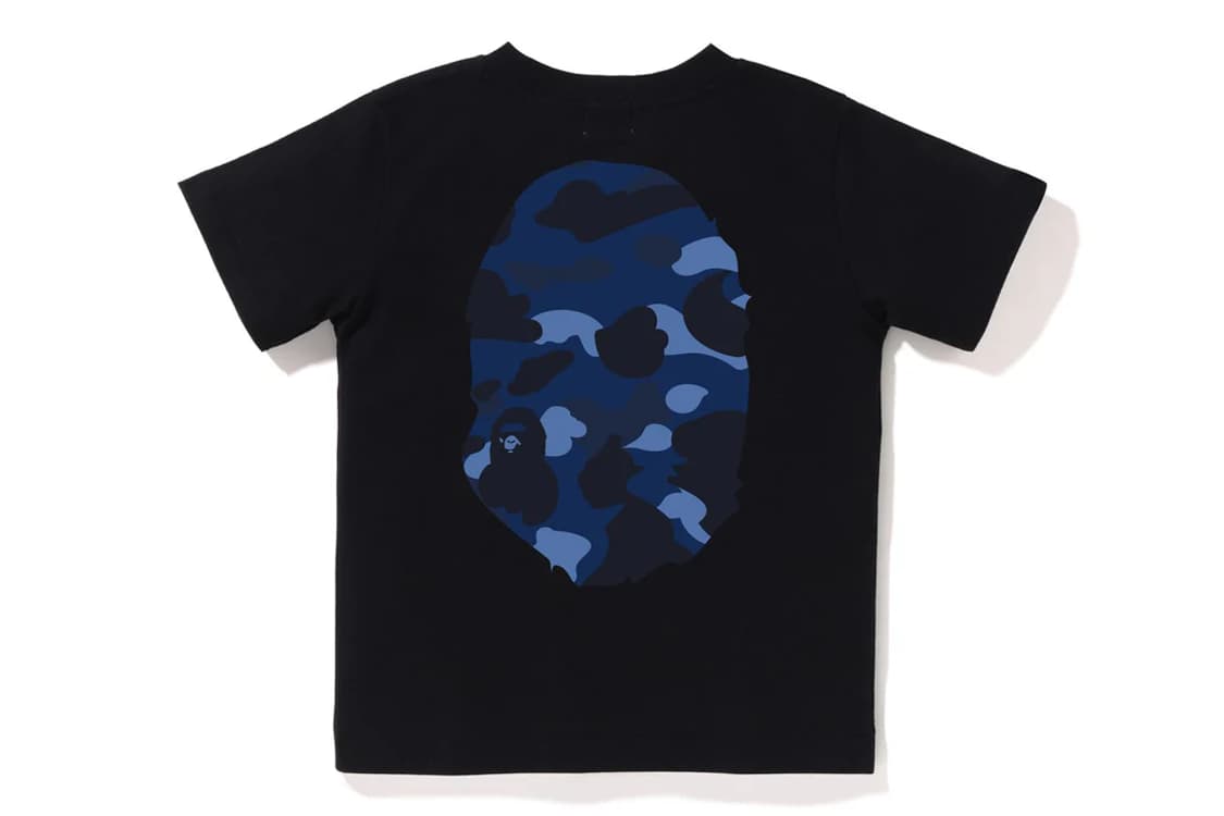 [160] 베이프 블루카모 빅사루 반팔티 블랙 키즈 상품이미지2