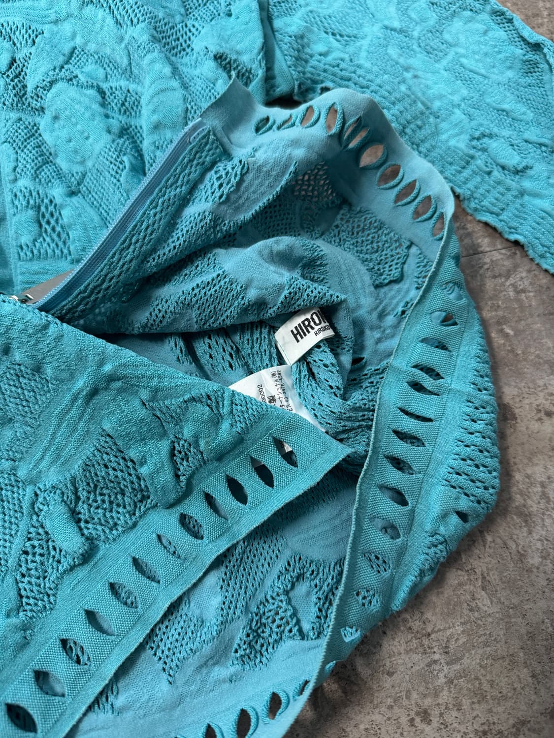 히로코 비스 레이스 투웨이 지퍼 가디건 상품이미지4